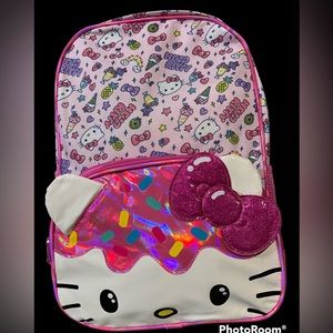Hello Kitty Sanrio School Backpack Pink Purple & bright colors